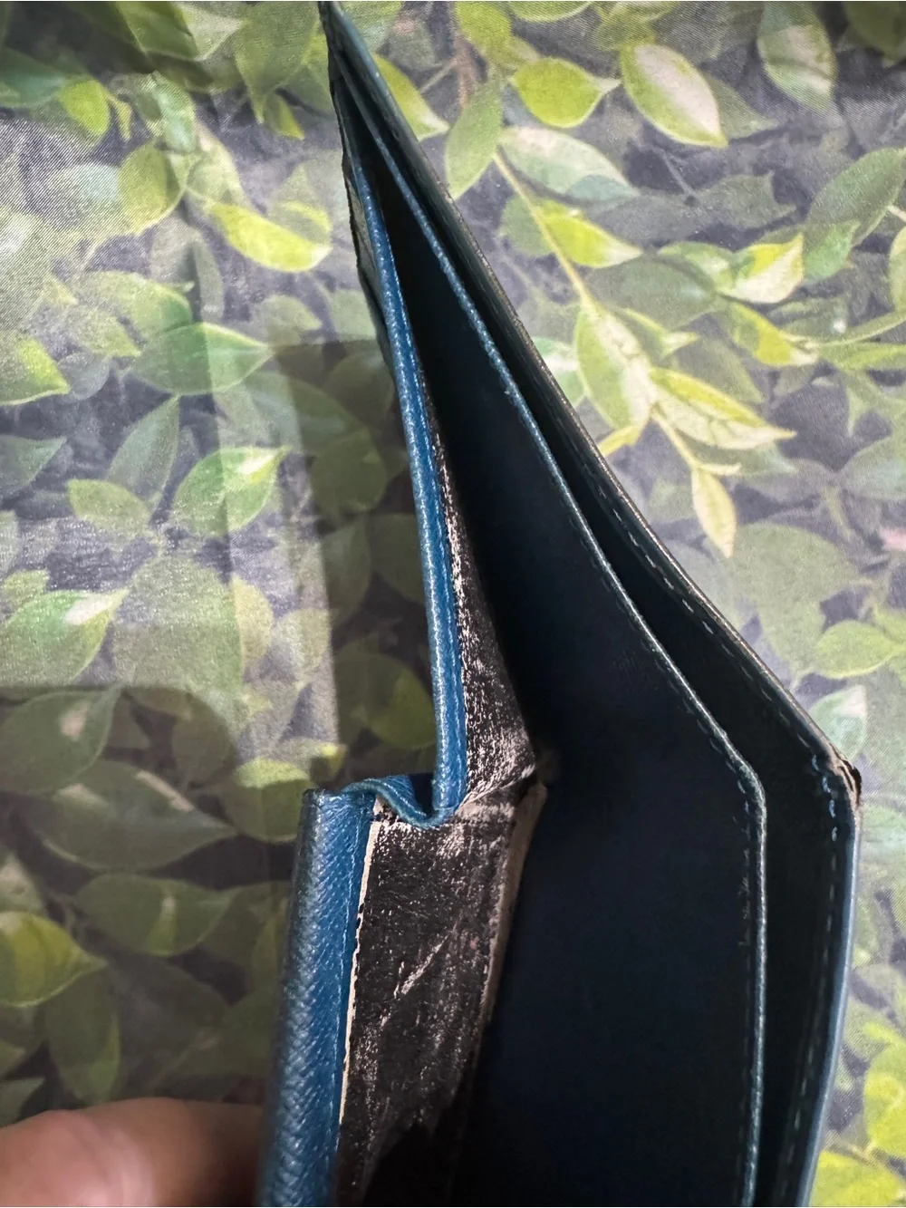 Louis Vuitton Teal Epi Leather Men's Bifold Wallet